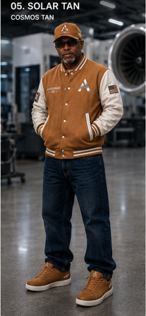 Darryl Allen wearing Solar Tan colorway with Aerospace footwear